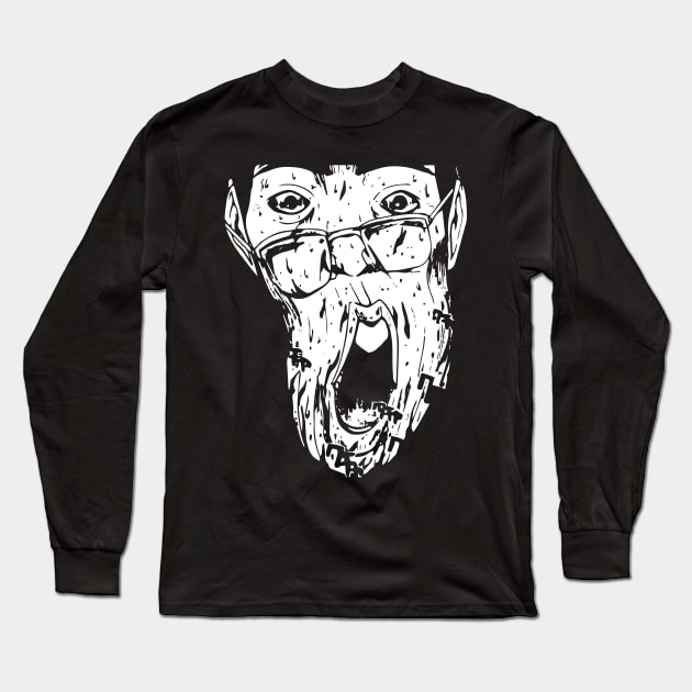 GTO Faces collection - 10 - Vice Principal Hiroshi Uchiyamada - The Scream Long Sleeve T-Shirt by FOGSJ